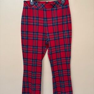 Vineyard Vines Red and Blue Plaid Kids Leggings